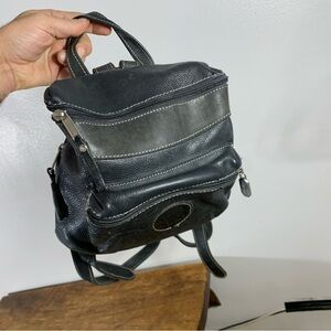 Vintage made in Canada Roots small leather backpack